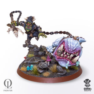 Boss goblin with cave monster – Printed