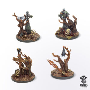 4 Gravesites tokens – Printed