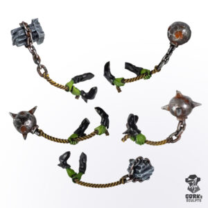 5 CHAIN BALLS + 5 bases 32mm – Printed