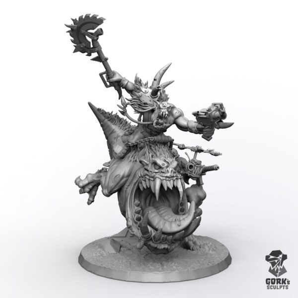Boss Orc on Beast - Proxy Compatible Beastboss on Squigosaur