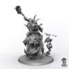 Boss Orc on Beast - Proxy Compatible Beastboss on Squigosaur Resin Miniature