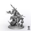 Boss Orc on Beast - Proxy Compatible Beastboss on Squigosaur Resin Miniature