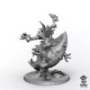 Boss Orc on Beast - Proxy Compatible Beastboss on Squigosaur Resin Miniature