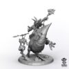 Boss Orc on Beast - Proxy Compatible Beastboss on Squigosaur Resin Miniature