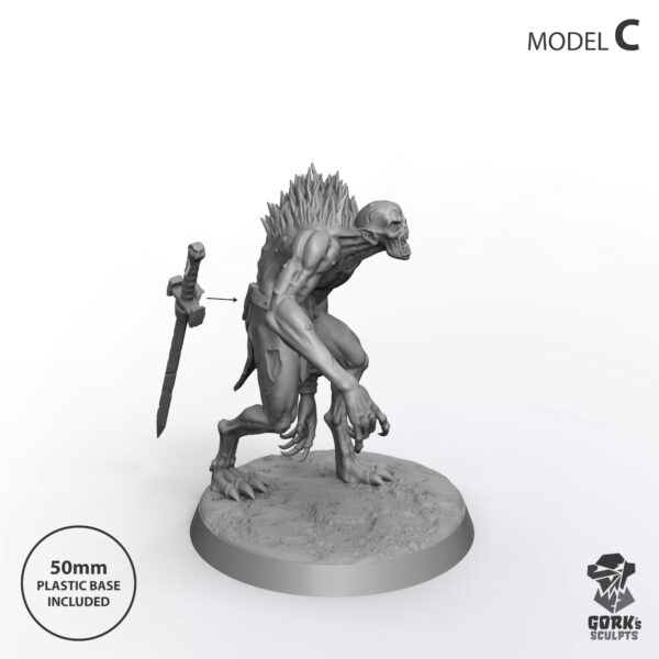 CRYPT TERRORS – Proxy compatible Crypt Haunter Courtier miniatures for Flesh Eater Courts and Crypt Horrors