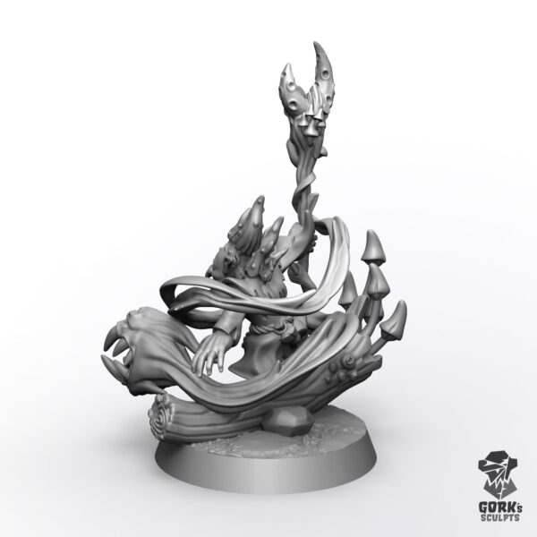 Goblin Mushroom Shaman – Proxy Compatible Fungoid Cave-Shaman Resin Miniature