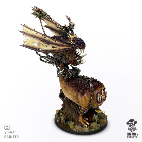Mangler Squig Proxy – Goblin Boss on Twin Squigs (Gloomspite Gitz)