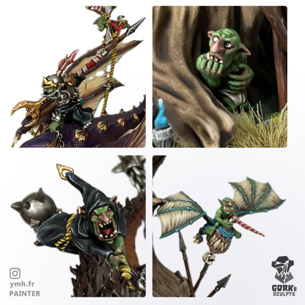 Mangler Squig Proxy – Goblin Boss on Twin Squigs (Gloomspite Gitz)