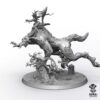 Proxy Neferata – Vampire Queen on Night Beast Resin Miniature for Wargames