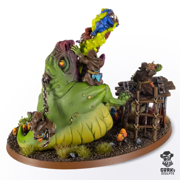 Spitting Cave Monster – Proxy Compatible Squig Gobba | Gloomspite Gitz Alternative Miniature