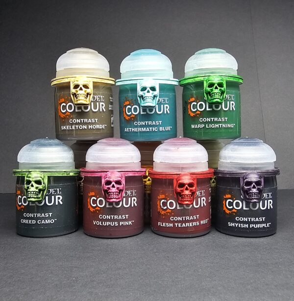 Citadel Paint Pot Collar Swatch - No Glue Needed to fit 12ml 18ml 24ml Colour Contrast Shade Paint Pots